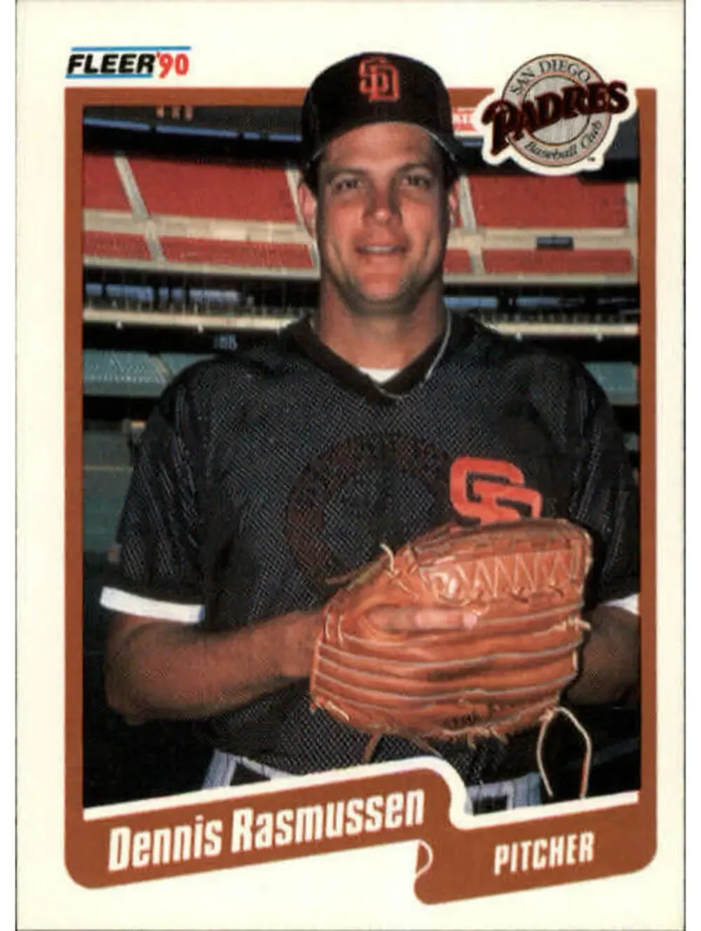 1990 Dennis Rasmussen Fleer Baseball Card #165